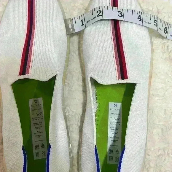 ROTHY’S X EVIAN Sold Out Limited Edition Slip On Recycled Collection Sz 7 NWOB - Picture 5 of 7